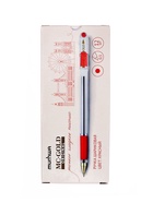 Ручка шариковая MunHwa. MC Gold, красный стержень, узел 0.5 мм, резиновый упор - Фото 6