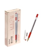 Ручка шариковая MunHwa. MC Gold, красный стержень, узел 0.5 мм, резиновый упор - Фото 8