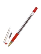 Ручка шариковая MunHwa. MC Gold, красный стержень, узел 0.5 мм, резиновый упор - Фото 10