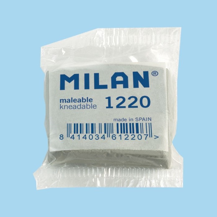 Ластик-клячка Milan 1220, 37 х 28 х 10 мм, синтетика, для графита, пастели, угля - Фото 1