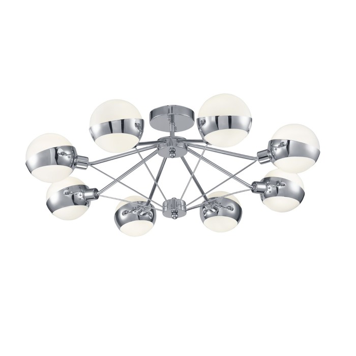 Потолочный светильник Freya FR5009CL-08CH Silvia, 752х752х315 мм, E14, 8х60Вт, цвет хром - Фото 1