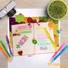 Набор маркеров текстовыделителей 6 цветов 1-4 мм, Crown "Multi Hi-Lighter Aroma", ароматизированные, чехол - Фото 7