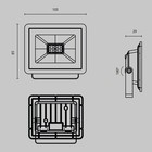 Прожектор Outdoor FL001-L10B4K Flood, 105х29х85 мм, LED, 10Вт, 700Лм, 4000К, цвет чёрный - Фото 8