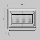 Прожектор Outdoor FL001-L150B4K Flood, 230х30х335 мм, LED, 150Вт, 10500Лм, 4000К, цвет чёрный - Фото 9