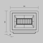 Прожектор Outdoor FL001-L30B4K Flood, 160х29х120 мм, LED, 30Вт, 2100Лм, 4000К, цвет чёрный - Фото 8