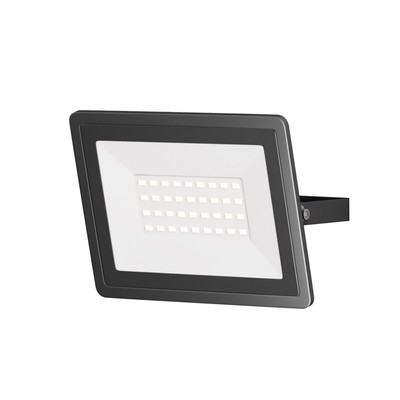 Прожектор Outdoor FL001-L30B6K Flood, 160х29х120 мм, LED, 30Вт, 2100Лм, 6500К, цвет чёрный