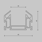 Профиль Technical TRA005MP-312S Accessories for tracks Trinity, 2000х65х45 мм, цвет белый - Фото 8