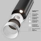 Трековый светильник Technical TR032-4-5W3K-M-DS-B Focus LED, 100х148 мм, LED, 5Вт, 380Лм, цвет чёрный - Фото 8