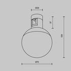 Трековый светильник Technical TR149-1-5W3K-B Luna, 75х75х109 мм, LED, 5Вт, 300Лм, 3000К, цвет чёрный - Фото 9