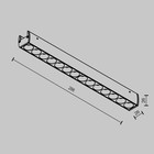 Трековый светильник Technical TR162-1-12W3K-M-B Points, 280х26х26 мм, LED, 12Вт, 590Лм, 3000К, цвет чёрный - Фото 7