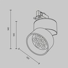 Трековый светильник Technical TR199-3-15W2.7K-M-B Alfa, 140х100 мм, LED, 15Вт, 1050Лм, 2700К, цвет чёрный - Фото 9