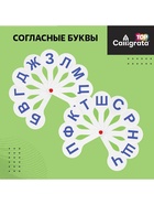 Набор веер-касс, гласные, согласные, цифры от 1 до 20, Calligrata TOP, плотные, 3 штуки, пакет с европодвесом - Фото 4