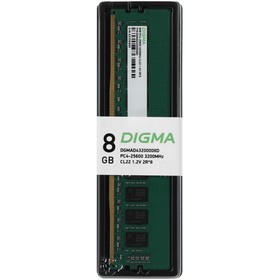 Память DDR4 8GB 3200MHz Digma DGMAD43200008D RTL PC4-25600 CL22 DIMM 288-pin 1.2В dual rank   106500