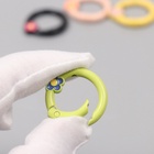 Карабин металл "Цветочек" набор 4 шт 3х2,6 см - фото 31216462