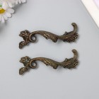 Ручка для шкатулки «Старинная», металл под бронзу, набор 2 шт., 8.5×2.6 см - фото 25458330