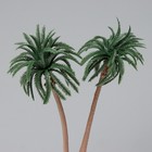 Декор для создания миниатюр (деревья) "Гавайская пальма" набор 2 шт 17 см - фото 25458339