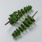 Искусственное растение для творчества пластик "Сосна" набор 3 шт 2,5х9,2 см - фото 25458348
