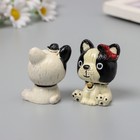 Сувенир полистоун "Милая собака" набор 4 шт 3х4х5 см - фото 25458352