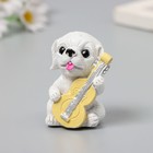 Набор фигурок полистоун «Собака-музыкант», 4 шт., 3×3×5 см - фото 25458360