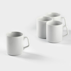 Набор кружек Добрушский завод «Эльза», 350 мл, 4 предмета, фарфор, белый - Фото 2