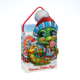 Подарочная новогодняя коробка «Сладкоежка», упаковка, 14?5.5?19 см (комплект 5 шт)