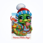 Подарочная новогодняя коробка «Сладкоежка», упаковка, 14×5.5×19 см - Фото 4