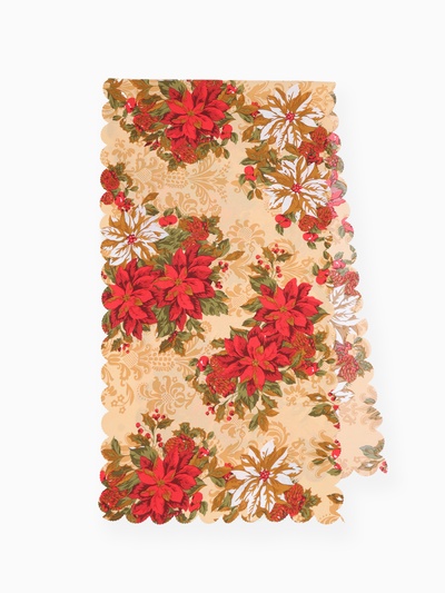 Дорожка Доляна «Новогодние украшения» 40×145 см, 100% п/э, 140 г/м²