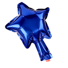 Воздушный шар фольгированный 5" «Звезда», для палочки, синий - Фото 2