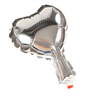 Воздушный шар фольгированный 5" «Сердце», для палочки, серебряный - Фото 2