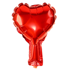 Воздушный шар фольгированный 5" «Сердце», красный - Фото 3