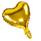 Шар воздушный фольгированный 9" «Сердце», золото - Фото 2