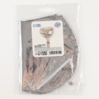 Воздушный шар фольгированный 9" «Сердце», для палочки, серебряный - Фото 4