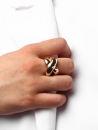 Кольцо металл «Тренд» бесконечность, объём, цвет золото, размер 16 - Фото 2