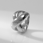 Кольцо металл «Тренд» бесконечность, объём, цвет серебро, размер 17 - Фото 2