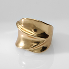 Кольцо металл «Тренд» движение, волна, цвет золото, размер 16 - Фото 1
