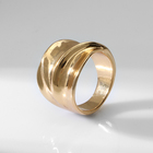 Кольцо металл «Тренд» движение, волна, цвет золото, размер 18 - Фото 3