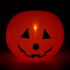 Воздушный шар латексный на Хэллоуин 12" «Тыква со светом», под воздух - Фото 2