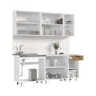 Кухня «Рио NEW», 2000 мм, цвет дуб крафт/антарес столешница - Фото 2