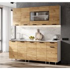 Кухня «Рио NEW», 2000 мм, цвет дуб крафт/антарес столешница - Фото 3