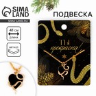 Подвеска новогодняя «Ты прекрасна» на Новый год, 8 х 10 см 10393536 - фото 310267834