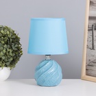 Лампа настольная «Альваро» 1×40 Вт Е14 синий 14.5×14.5×24 см - Фото 4
