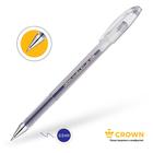 Ручка гелевая стандарт Crown HJR-500B, синяя, узел 0.5 мм - Фото 3