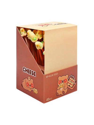 Ручка гелевая-прикол «Капибара», синий стержень, МИКС