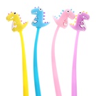 Ручка-прикол Calligrata «Дино», синий стержень, гелевая, МИКС - фото 120968484