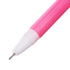 Ручка гелевая-прикол, синий стержень, Котенок МИКС (12 шт) - фото 809445552