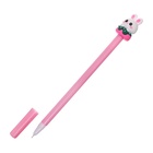 Ручка гелевая-прикол, синий стержень, Зверушки МИКС (12 шт) - фото 809445559