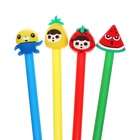 Ручка гелевая-прикол, синий стержень, Фрукты/Ягоды МИКС (12 шт) - фото 809445569