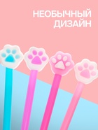 Ручка-прикол Calligrata «Лапка», синий стержень, гелевая, МИКС - Фото 2