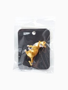 Брошь «Кот и мышь», цвет жёлто-серый в золоте - фото 809302426