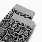 Носки женские "Змеиная кожа", цвет серый/черный, р-р 23-25 - фото 25490641